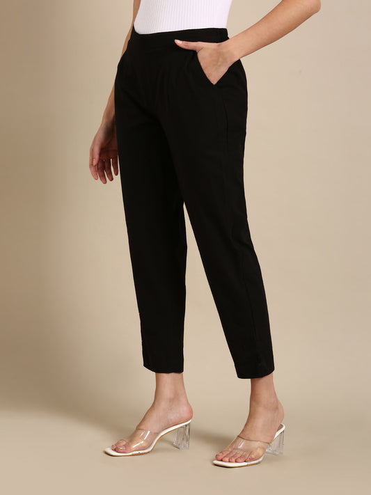 Black Basic Pants