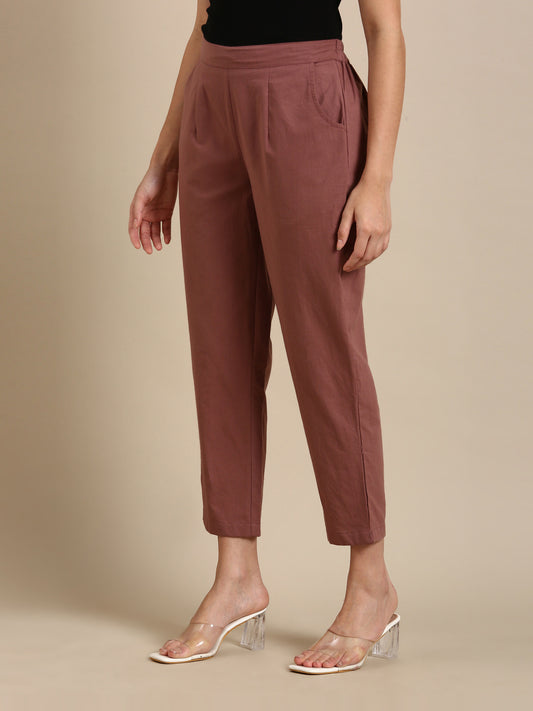 Rose Taupe Basic Pants
