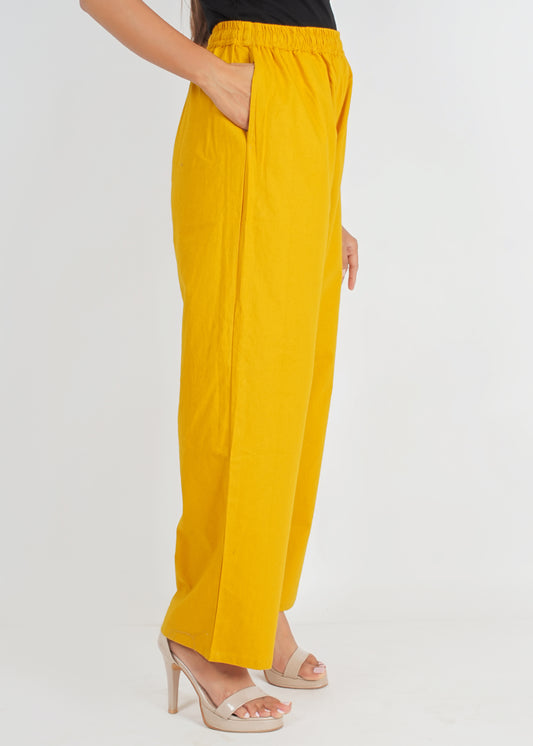 Yellow Parallel Pant