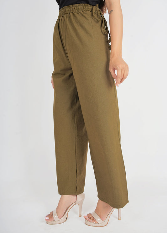 Olive Green Parallel Pant