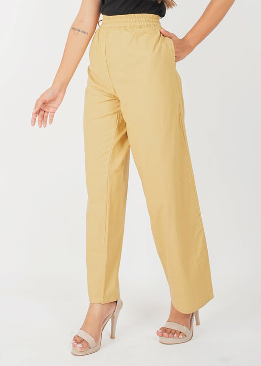 Golden Beige Parallel Pant