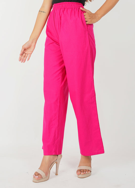 Pink Parallel Pant