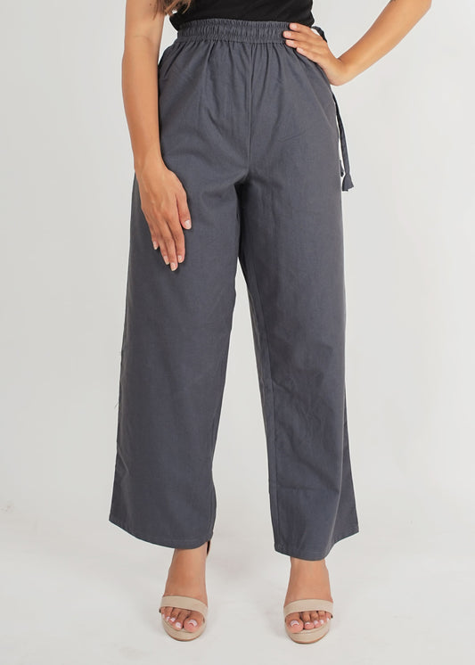 Charcoal Grey Parallel Pant