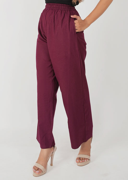 Wine Parallel Pant