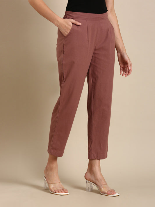 Rose Taupe Basic Pants