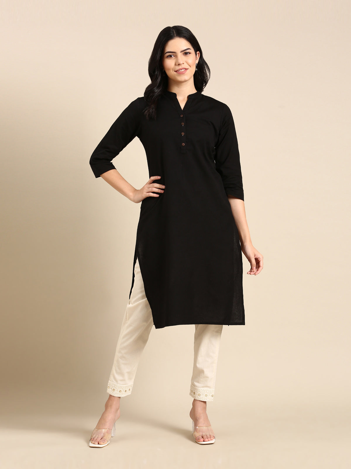Surbhi Embroidered Beige Pant