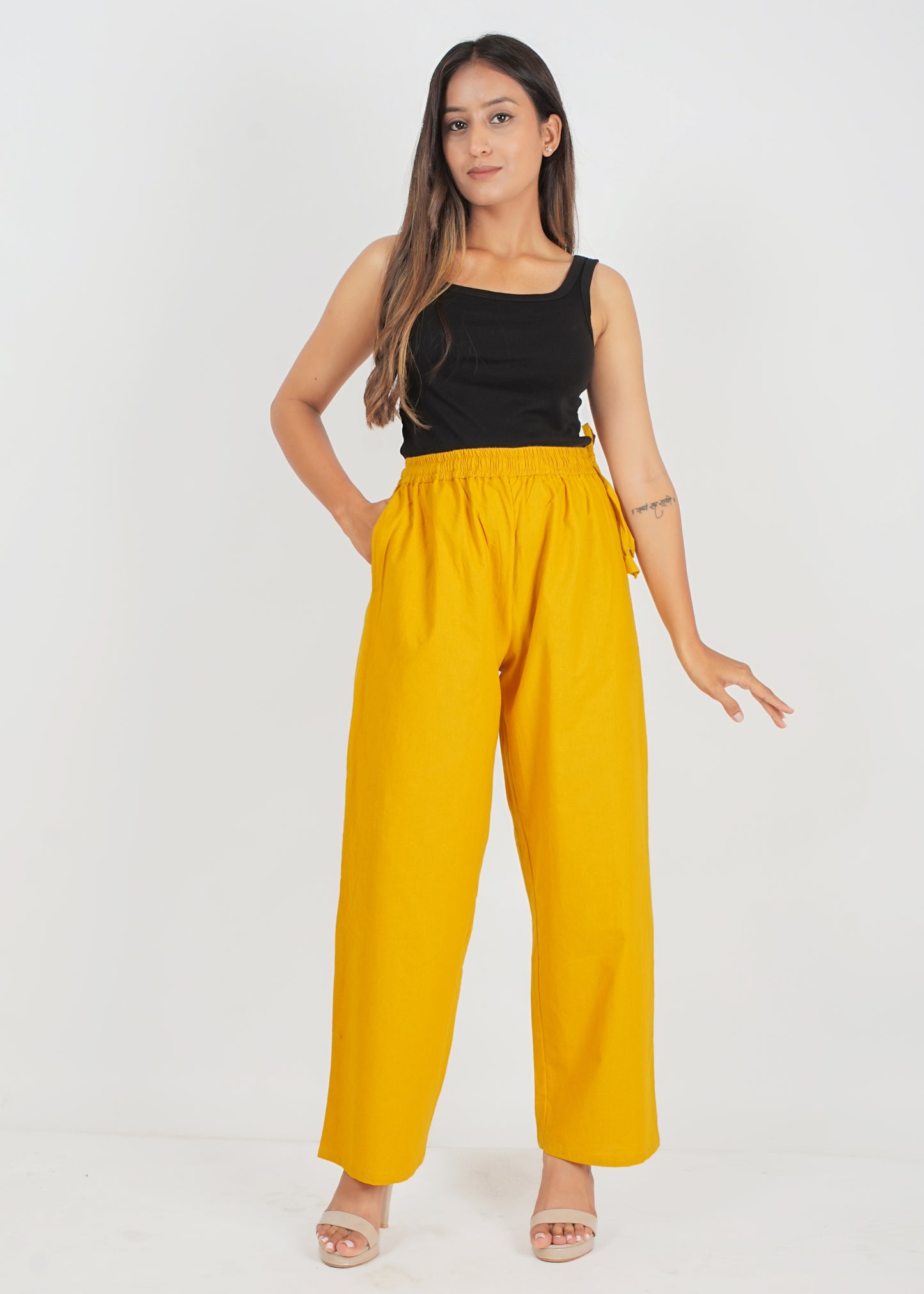 Yellow Parallel Pant